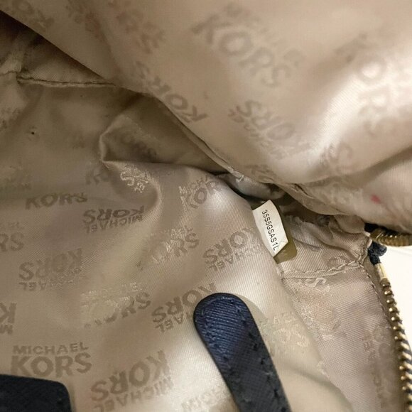 Michael Kors Saffiano Small Satchel Purse Stains - Picture 15 of 16